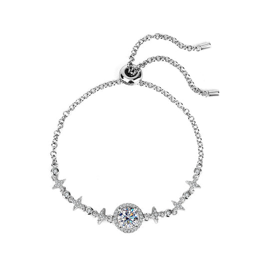 Silver Talari Moissanite Diamond Bracelet