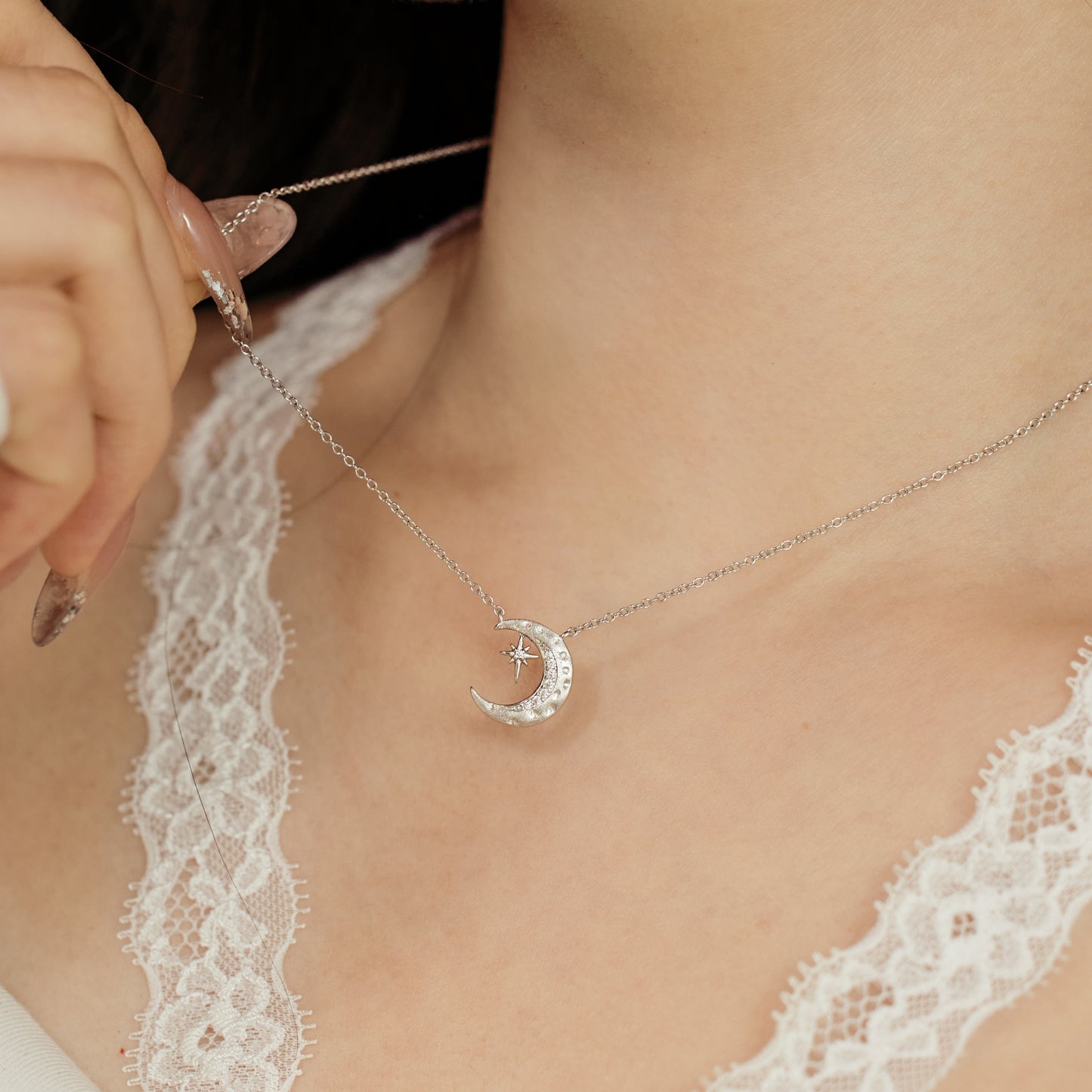 925 Frost Moon Necklace