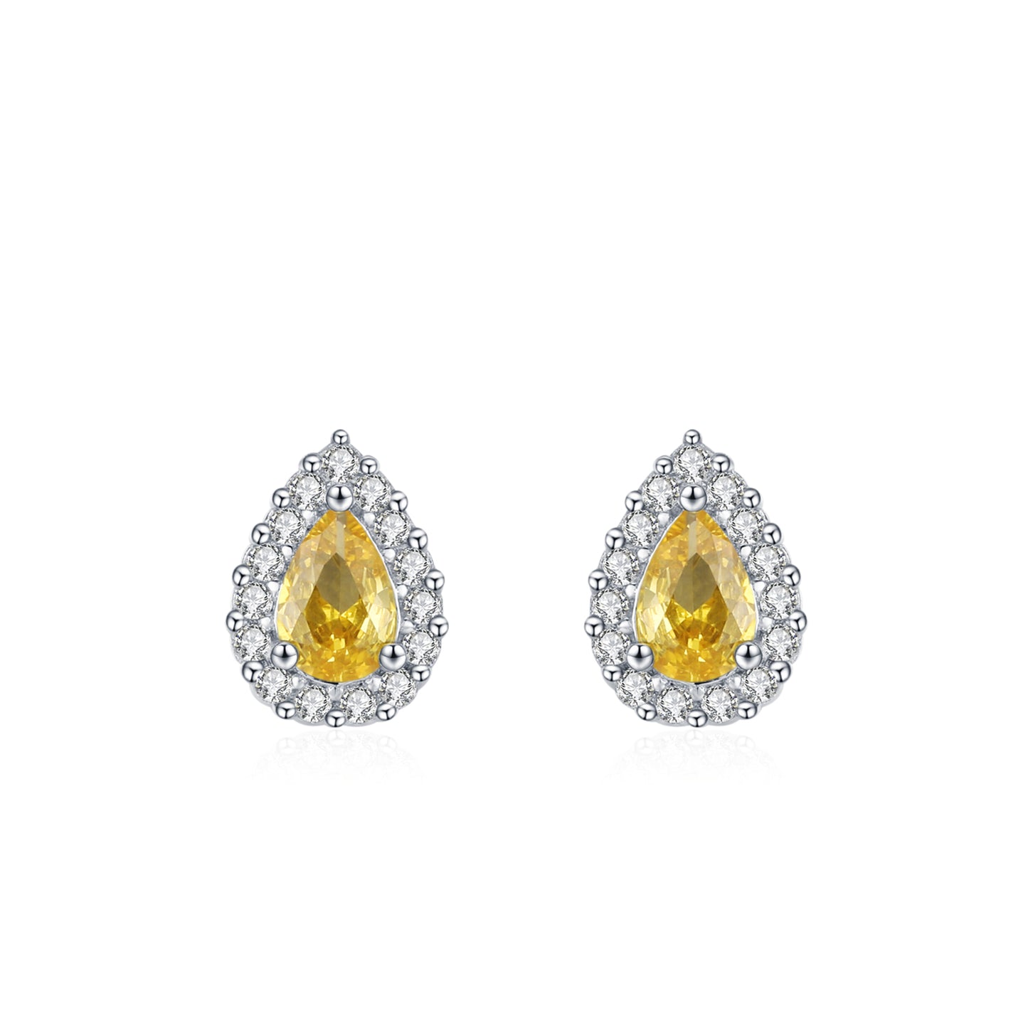 925 Star Stone Necklace, Earrings and Ring Jewelry Set