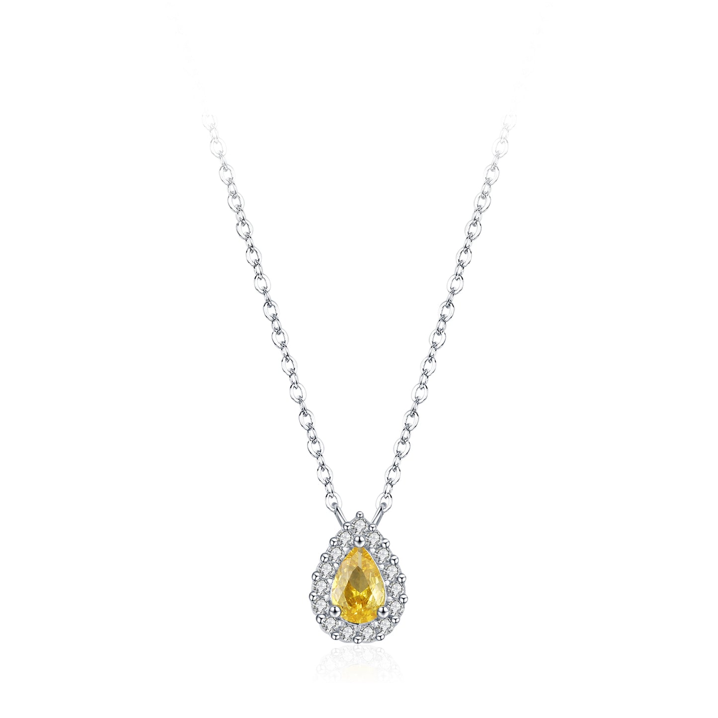 925 Star Stone Necklace, Earrings and Ring Jewelry Set