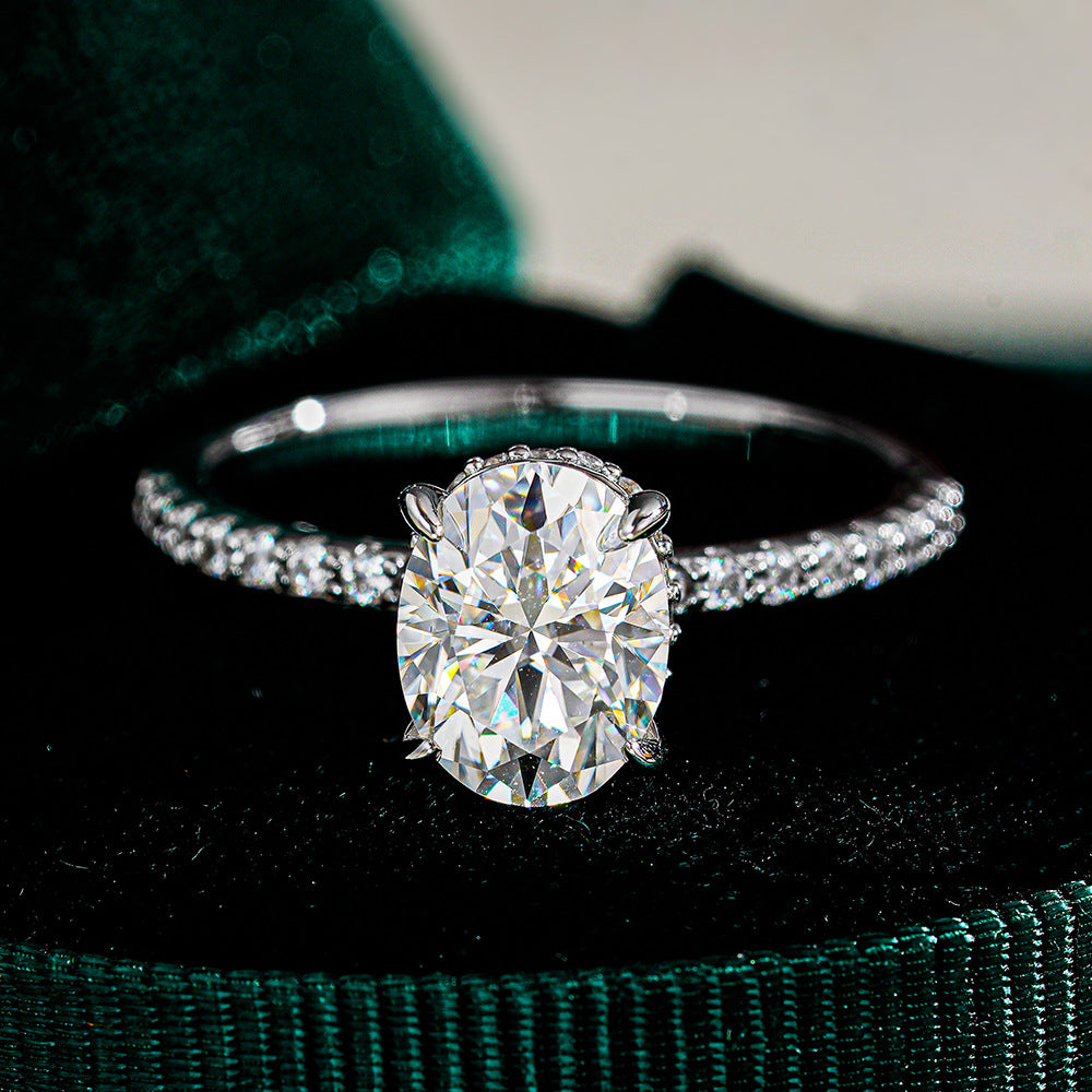 925 Silver Callune Moissanite Diamond Ring