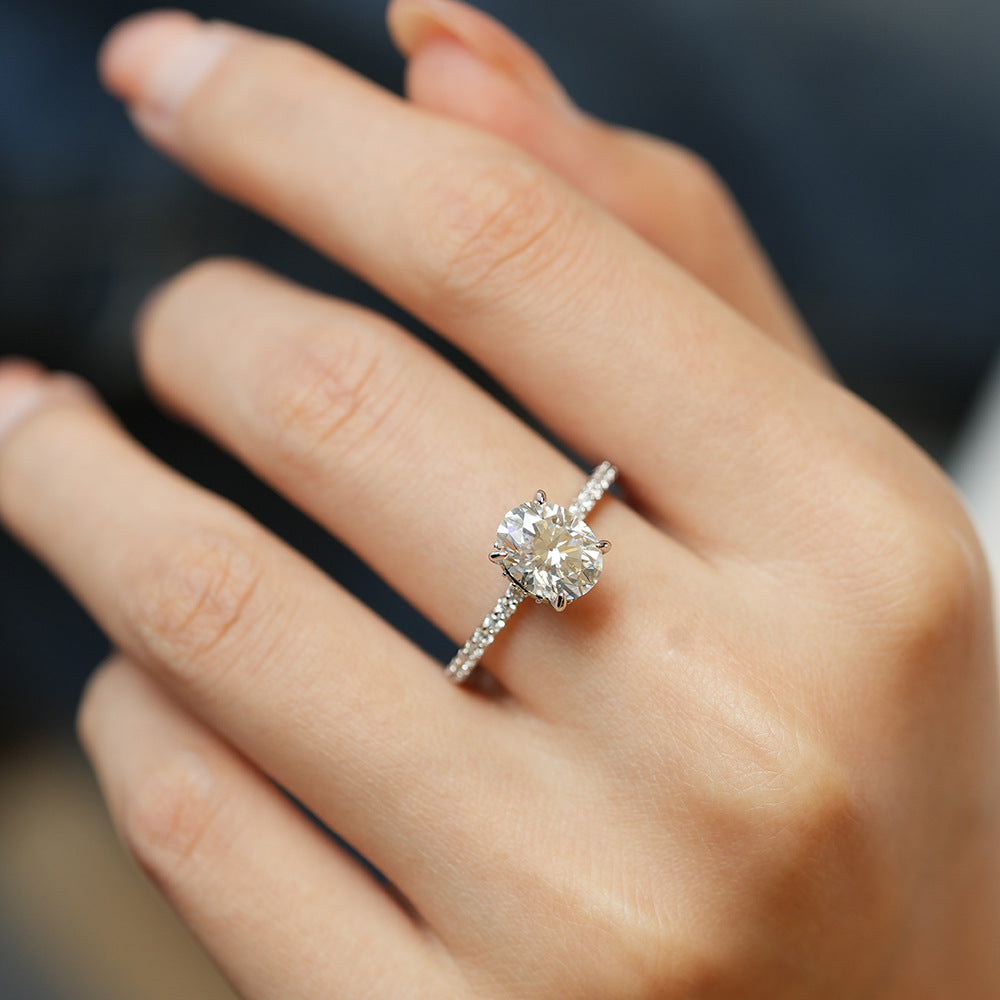 925 Silver Callune Moissanite Diamond Ring