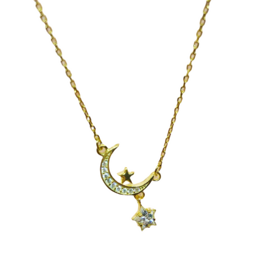 Sterling Silver Necklace Lunar