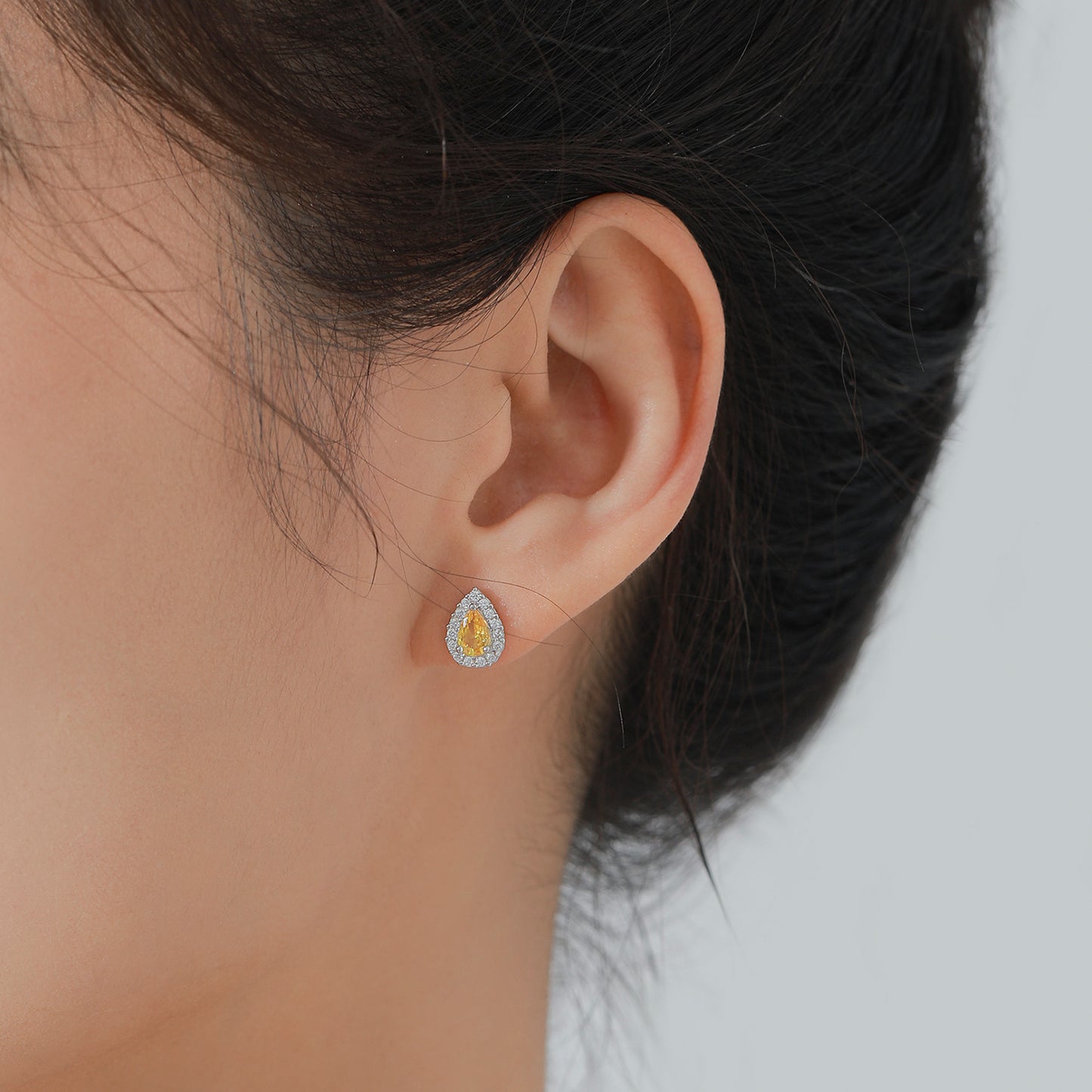 925 Star Stone Necklace, Earrings and Ring Jewelry Set