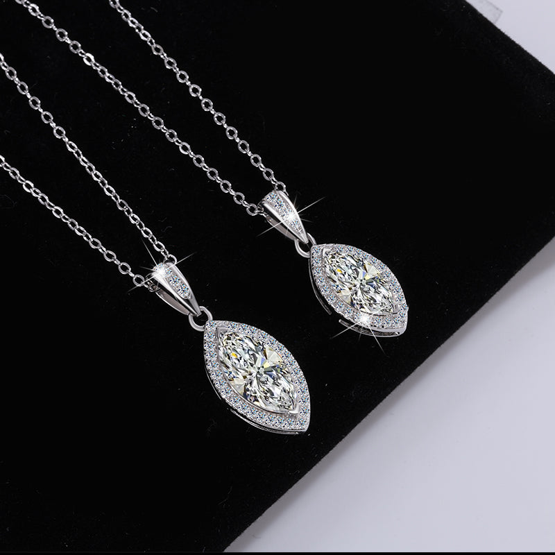 925 Lumexa Silver Moissanite Diamond Necklace