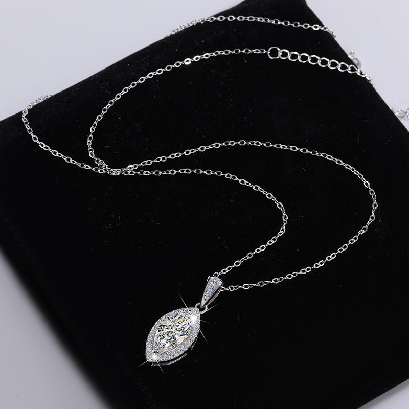 925 Lumexa Silver Moissanite Diamond Necklace