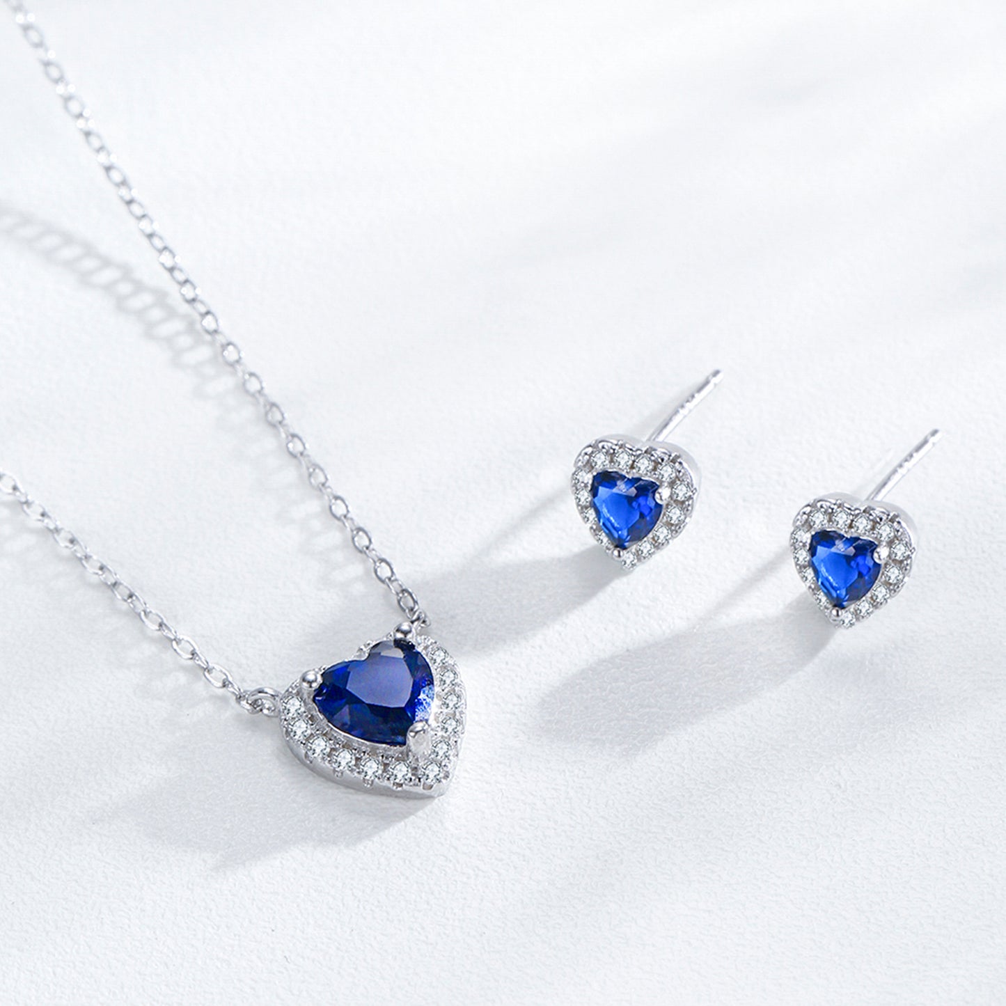 925 Azulair Earrings and Necklace Jewelry Set