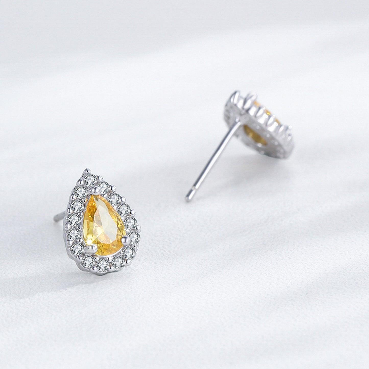 925 Star Stone Necklace, Earrings and Ring Jewelry Set