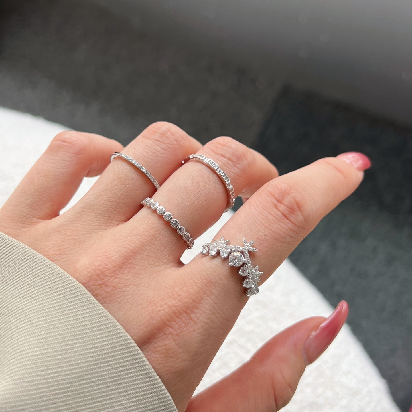 925 Silver Orbit of Dreams Ring