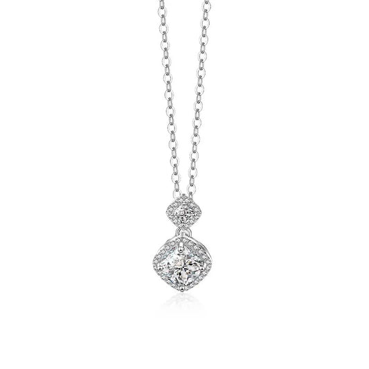 925 Almach Silver Moissanite Diamond Necklace