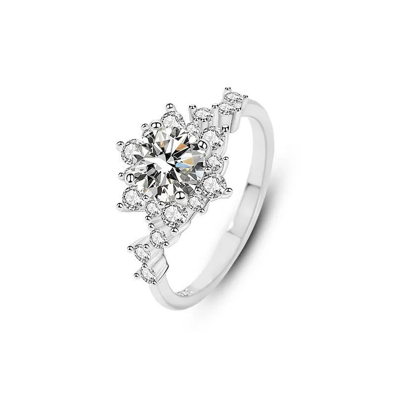 925 Silver Deneb Moissanite Diamond Ring