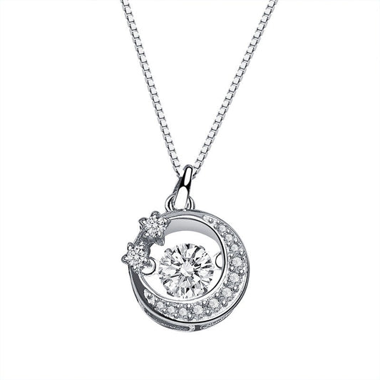 925 Mirach Silver Moissanite Diamond Necklace