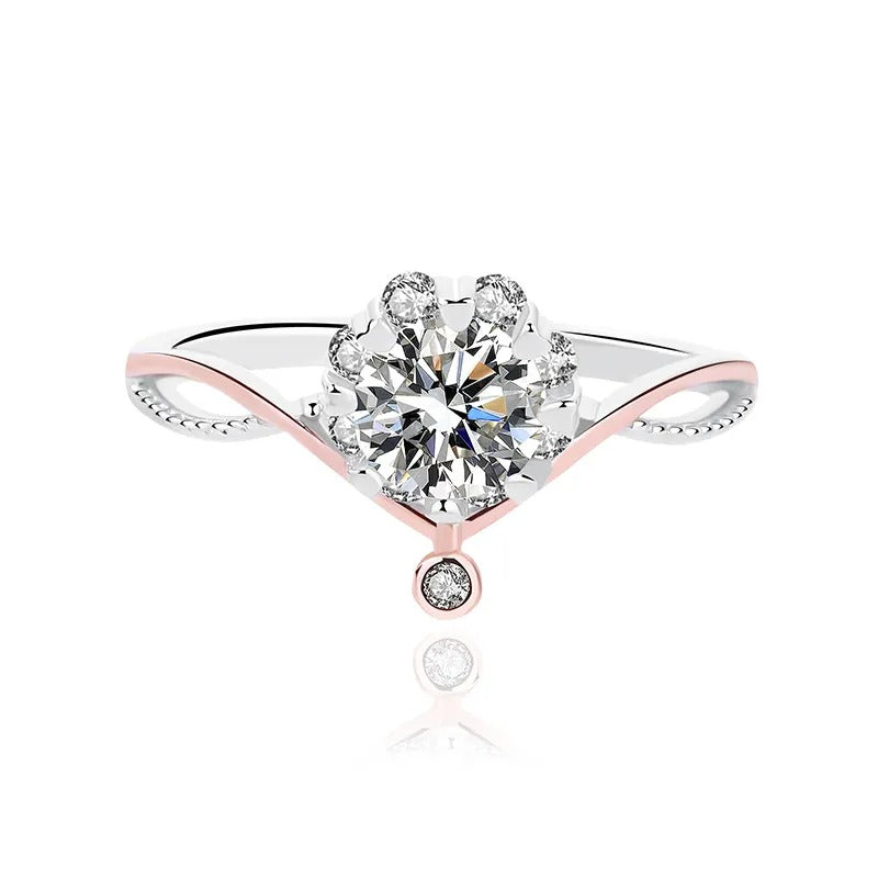 925 Silver Procyon Moissanite Diamond Ring