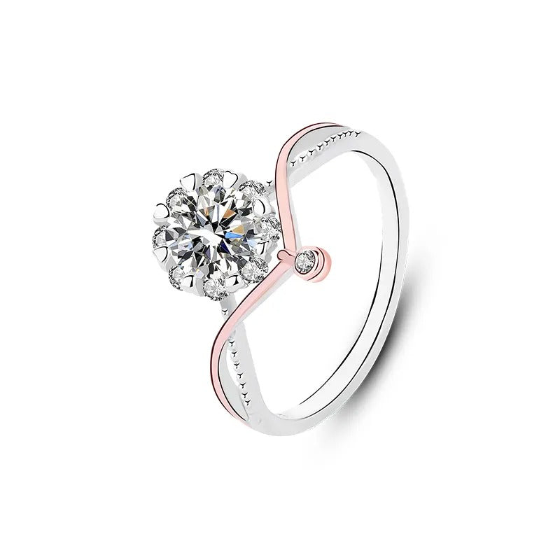 925 Silver Procyon Moissanite Diamond Ring