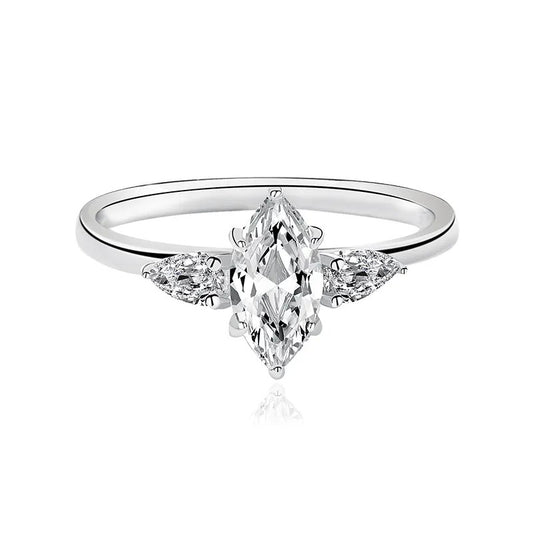 925 Silver Rigel Moissanite Diamond Ring