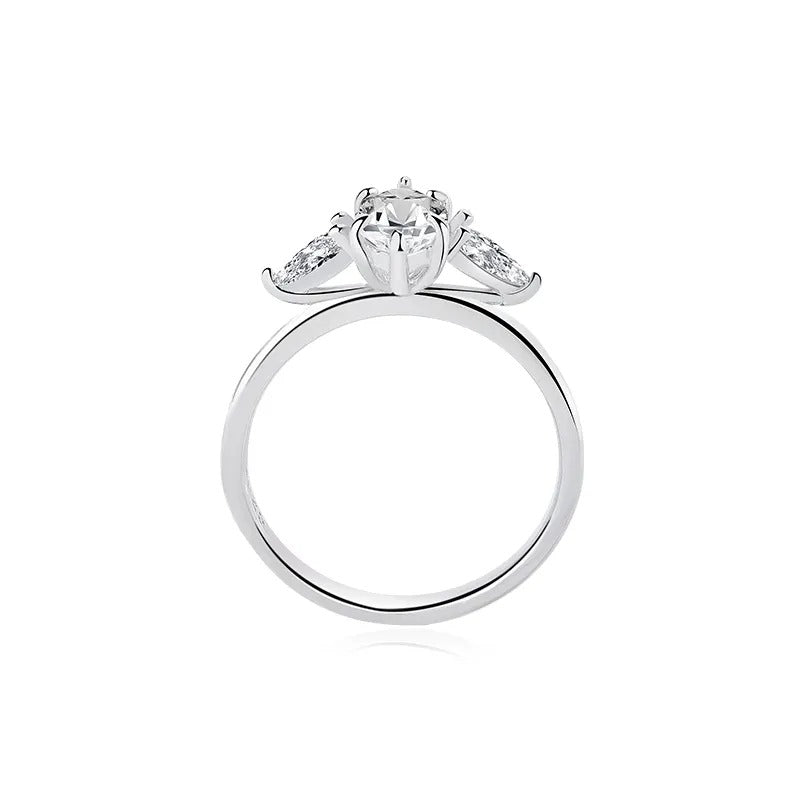 925 Silver Rigel Moissanite Diamond Ring
