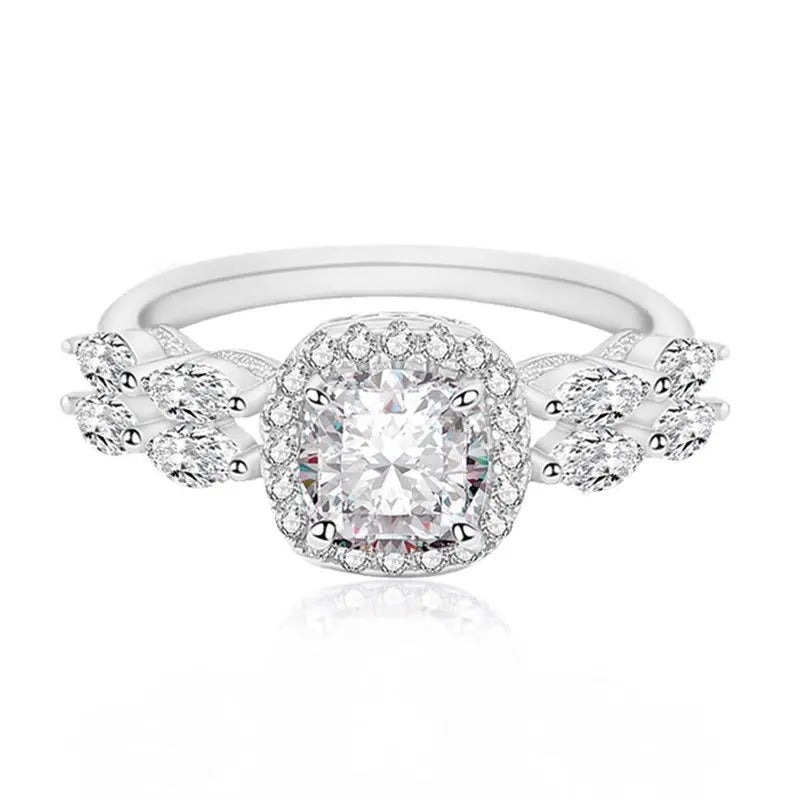 925 Silver Sirius Moissanite Diamond Ring
