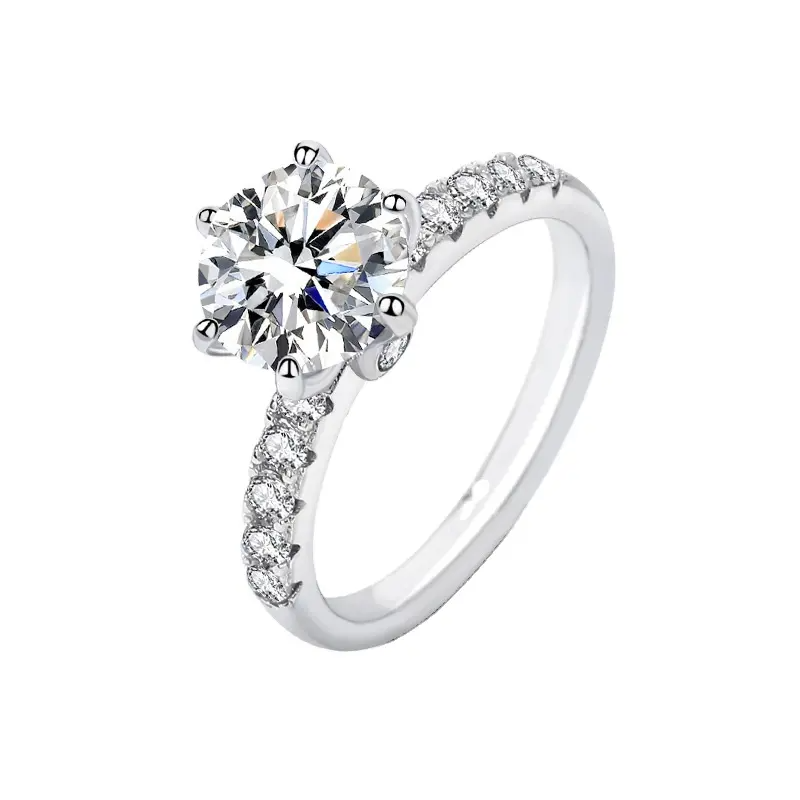 925 Silver Dione Moissanite Diamond Ring