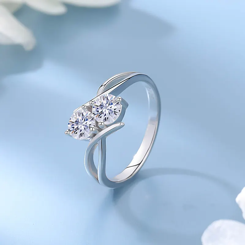925 Silver Umbriel Moissanite Diamond Ring