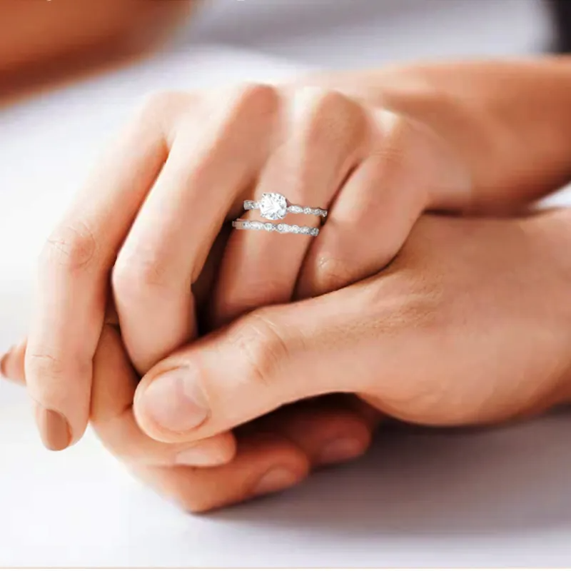 925 Silver Elara Moissanite Diamond Ring