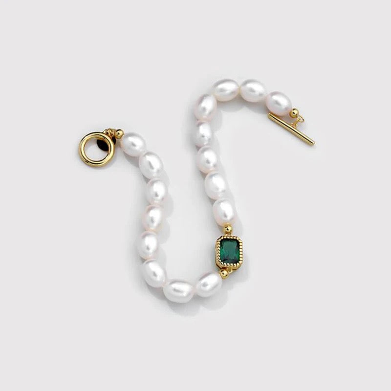 Sterling Silver Bracelet Pearliya