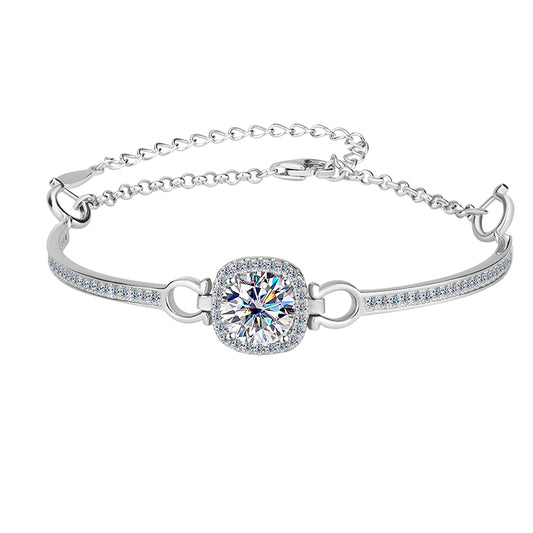 Silver Vireli Moissanite Diamond Bracelet