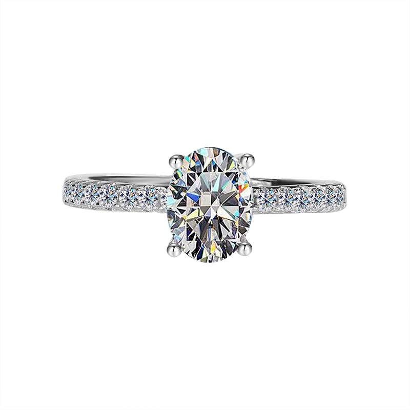 925 Silver Callune Moissanite Diamond Ring
