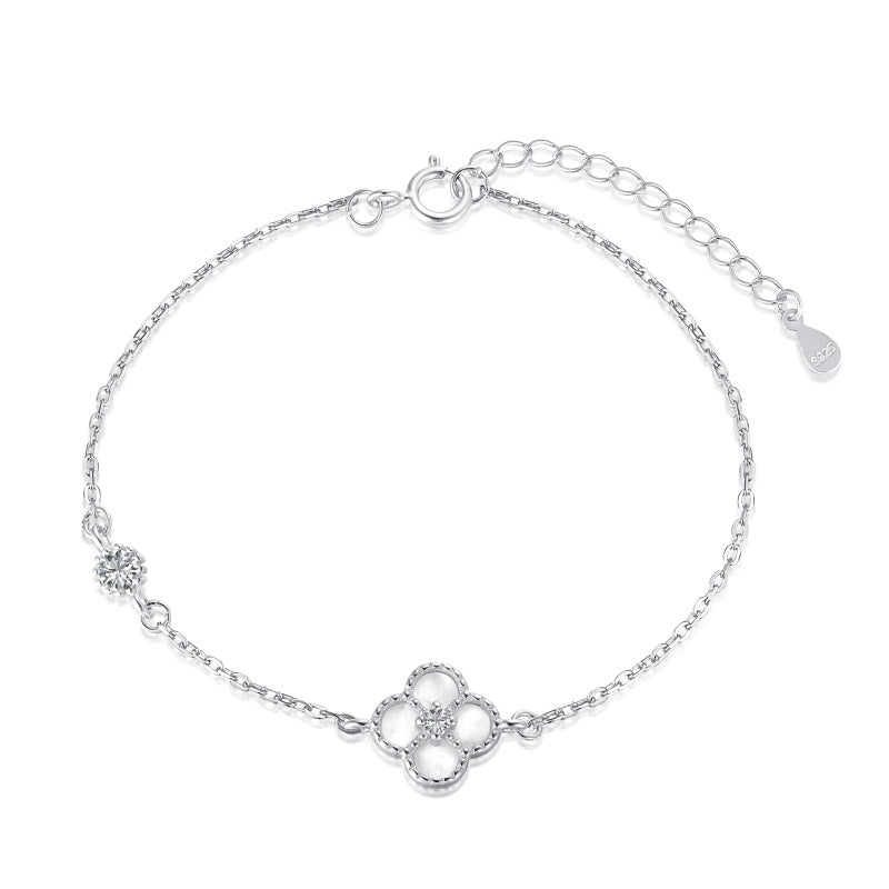 925 Silver Clover Bracelet