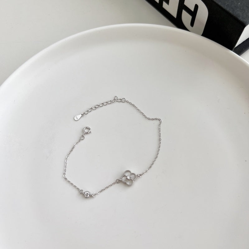925 Silver Clover Bracelet