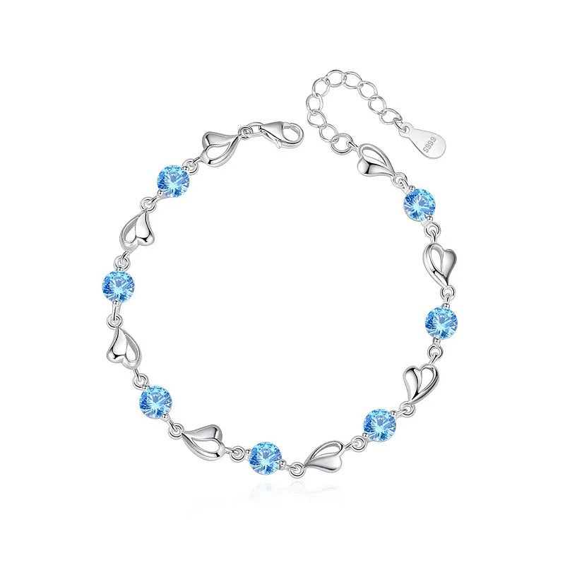 Silver Cerulean Bracelet