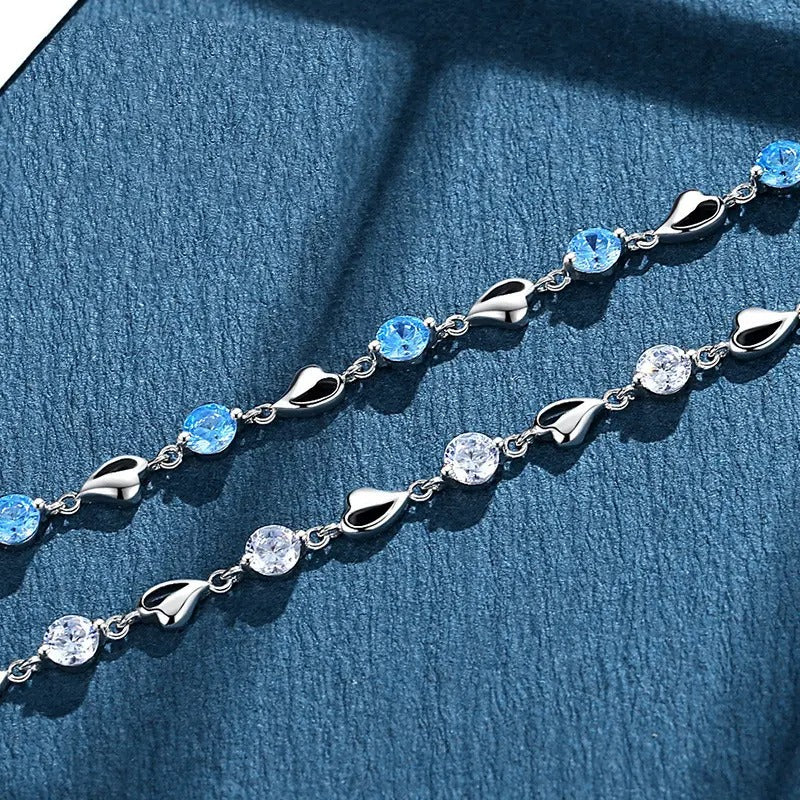 Silver Cerulean Bracelet