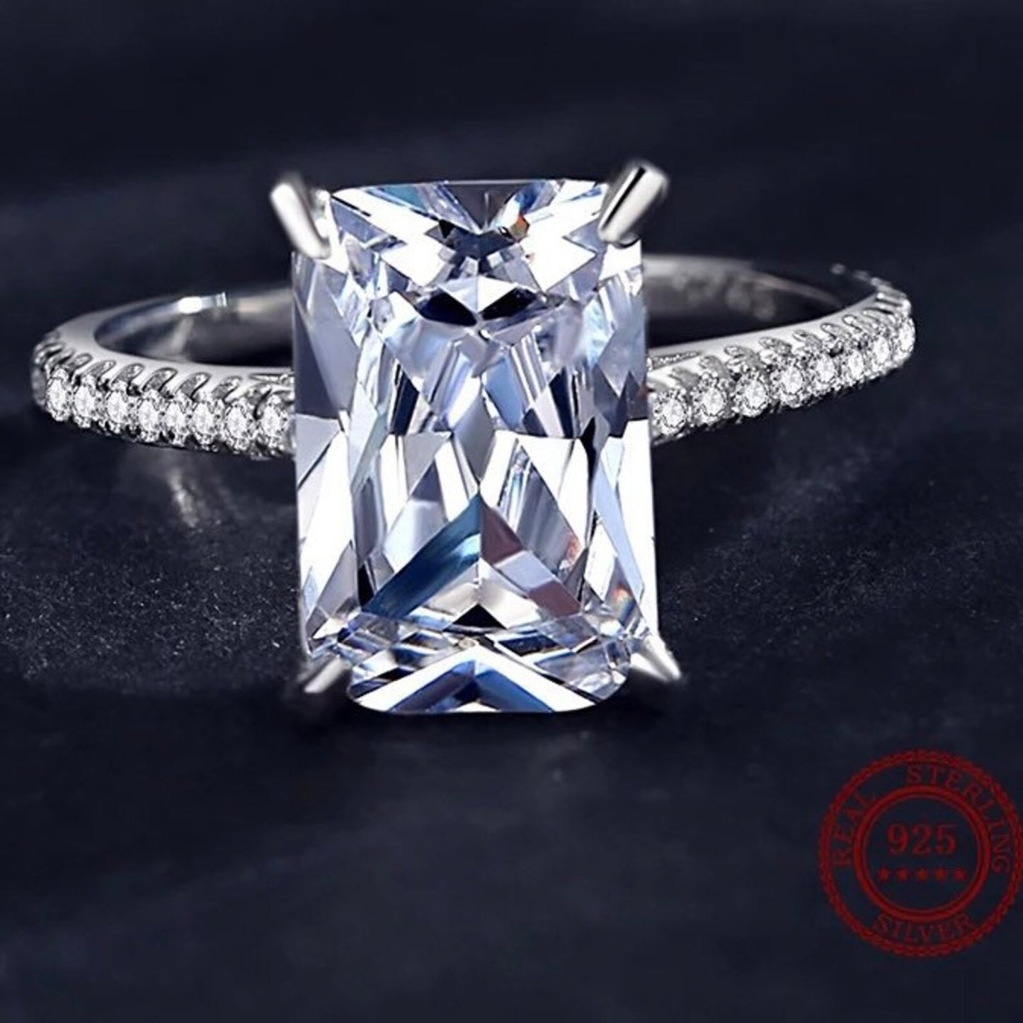 925 Silver Crest Ring