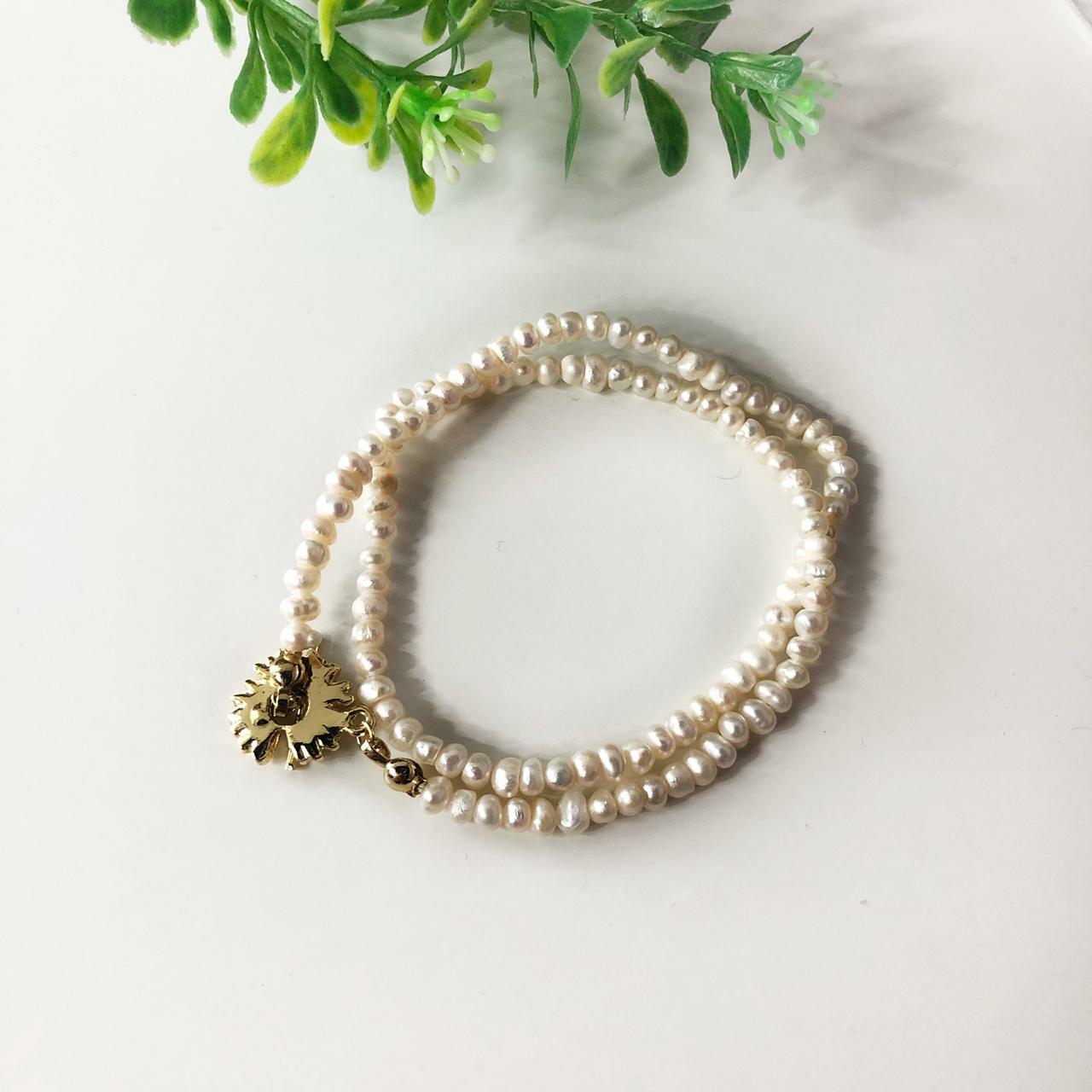 Pearl 18k Gold-plated Necklace/Bracelet