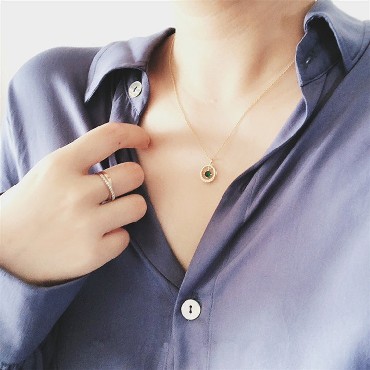 Sterling Silver Necklace Viridian
