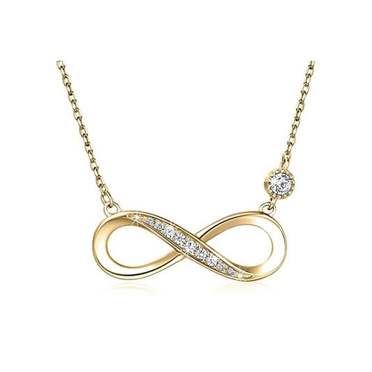 Sterling Silver Necklace Infinity