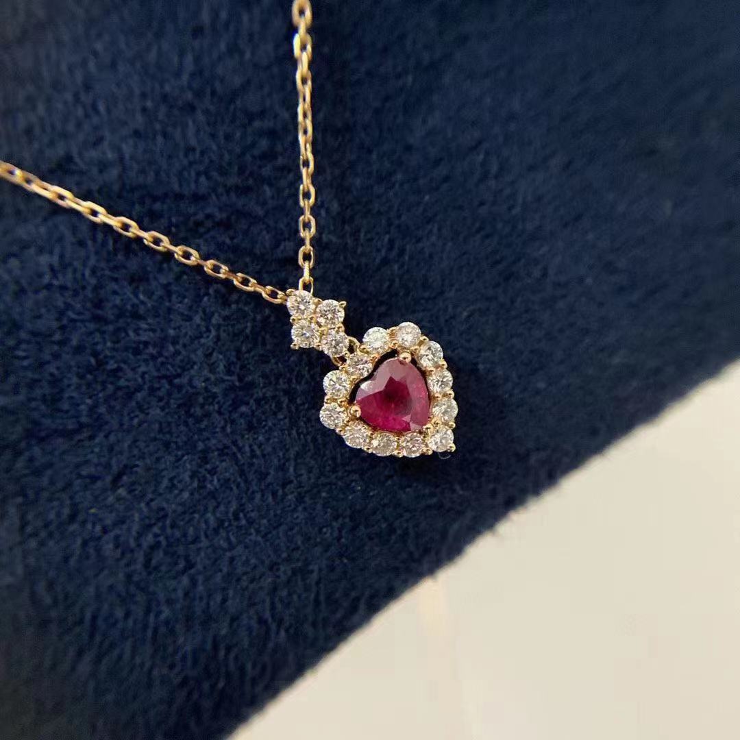 Heart of Ruby Necklace