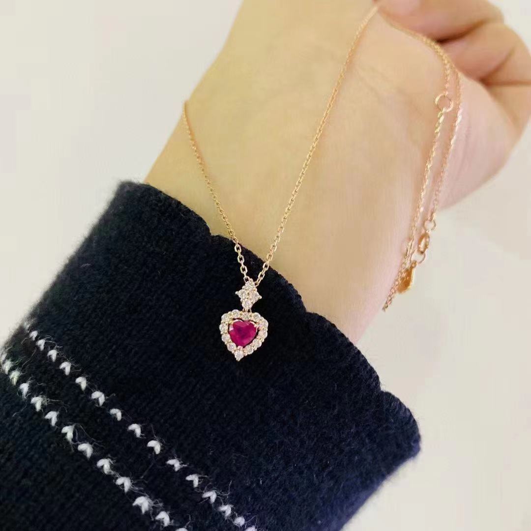 Heart of Ruby Necklace