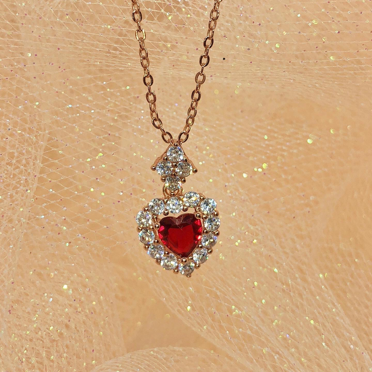 Heart of Ruby Necklace