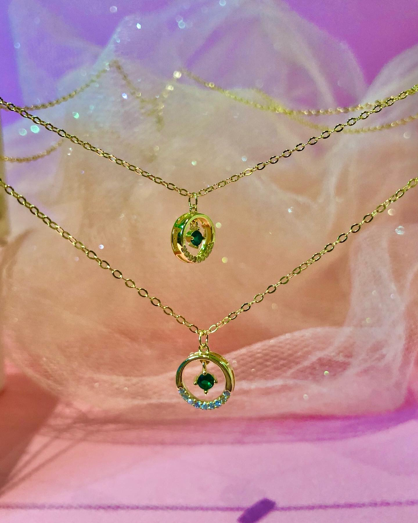 Sterling Silver Necklace Viridian