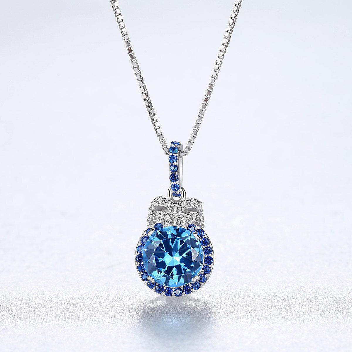 Sterling Silver Necklace Ice Frost