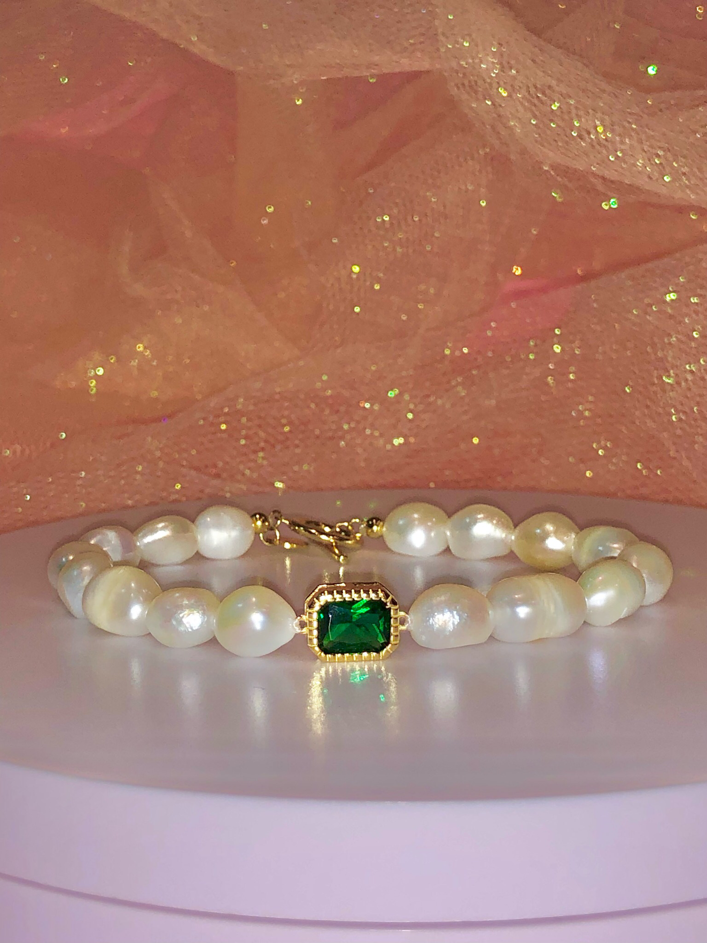 Sterling Silver Bracelet Pearliya
