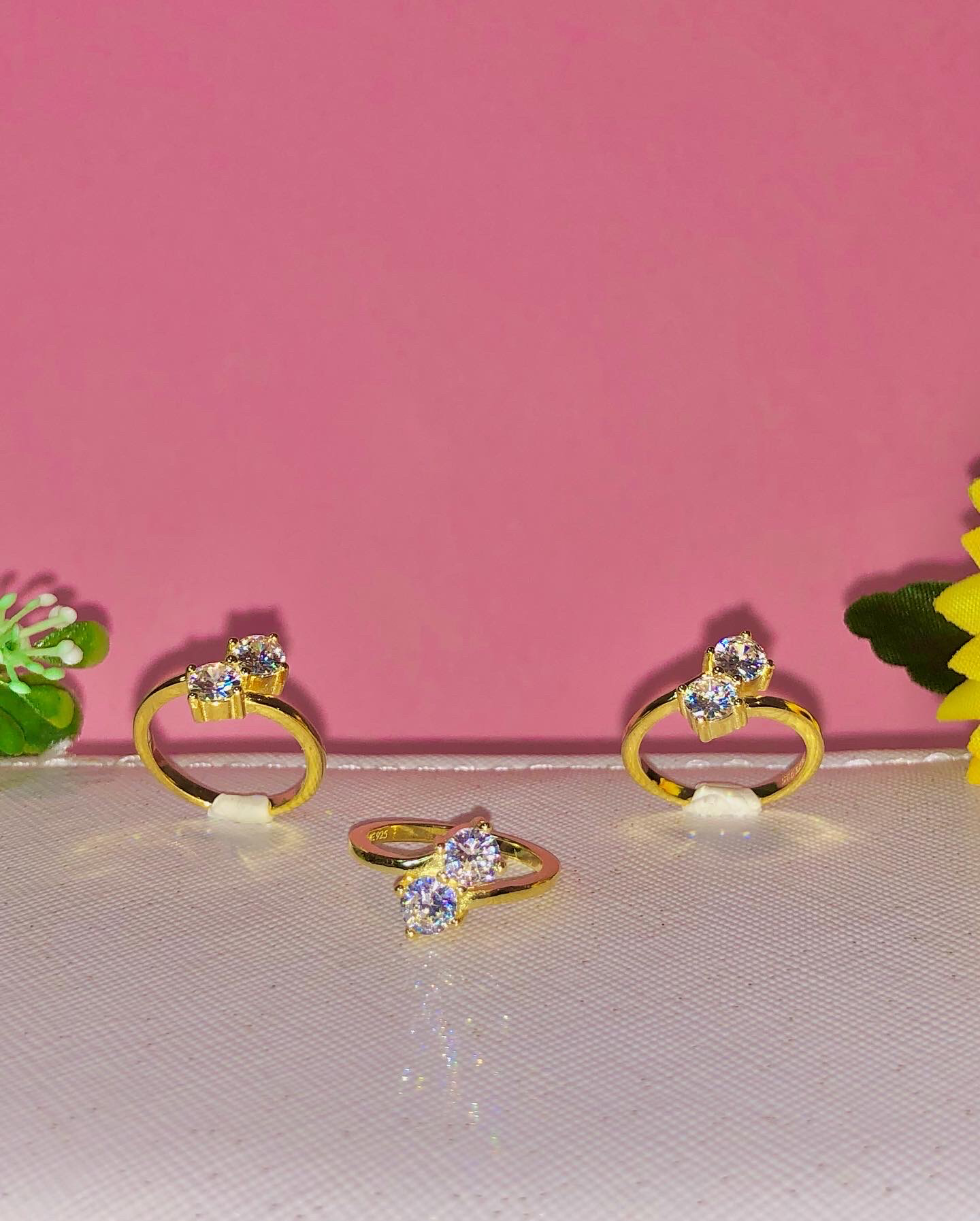 خاتم بينات فضة 925