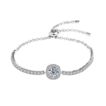 Silver Eirian Moissanite Diamond Bracelet