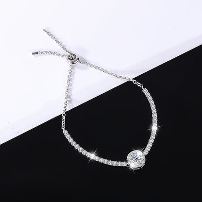 Silver Eirian Moissanite Diamond Bracelet