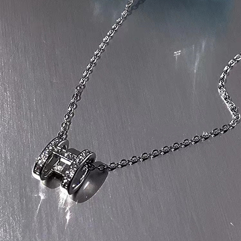925 Sylora Silver Moissanite Diamond Necklace