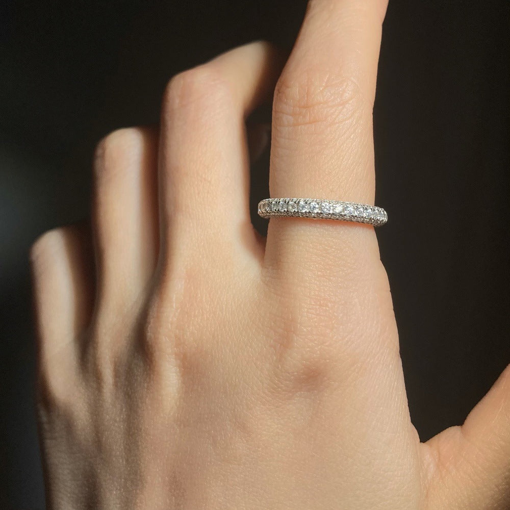 925 Silver Vaelis Moissanite Diamond Ring
