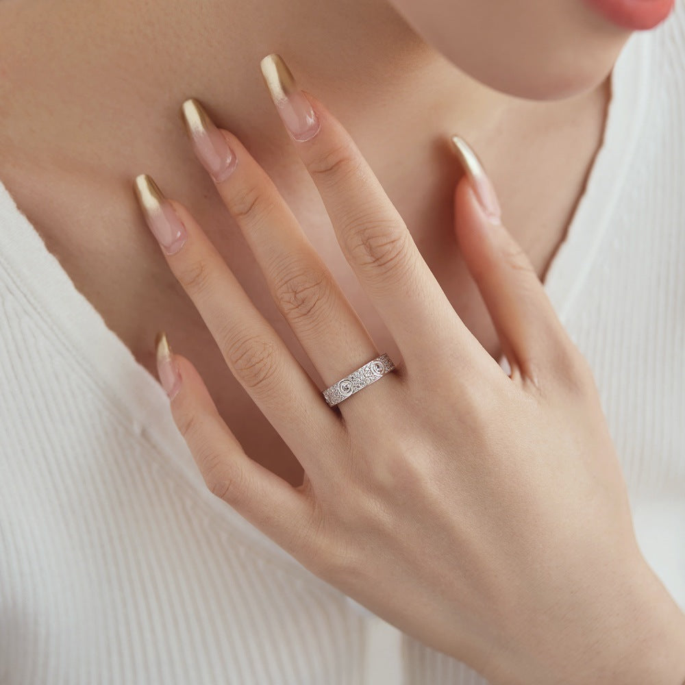 925 Silver Solvane Moissanite Diamond Ring