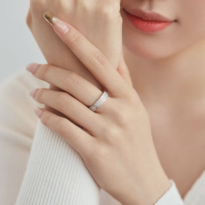 925 Silver Solvane Moissanite Diamond Ring