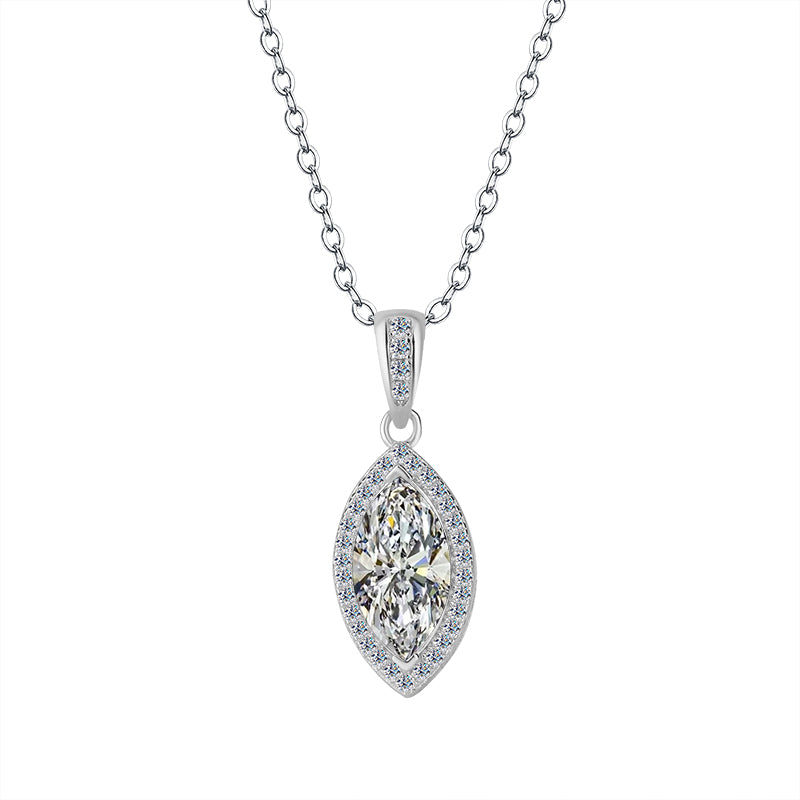 925 Lumexa Silver Moissanite Diamond Necklace