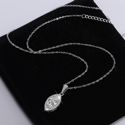 925 Lumexa Silver Moissanite Diamond Necklace